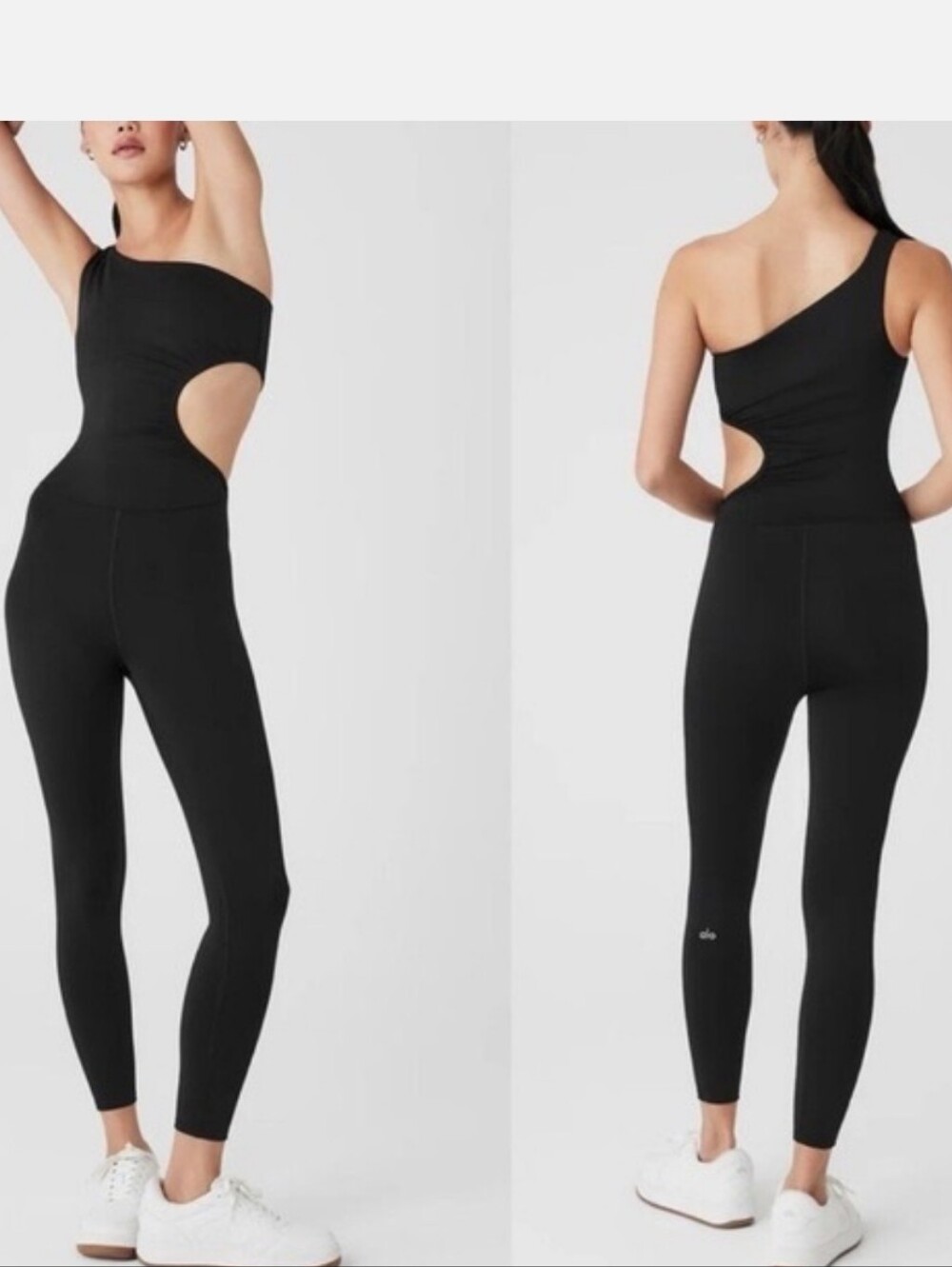 Alo Air Lift 7/8 Decadent One-Shoulder Cutout Bodysuit
